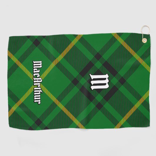 Serviette De Golf Clan MacArthur Tartan (Horizontal)