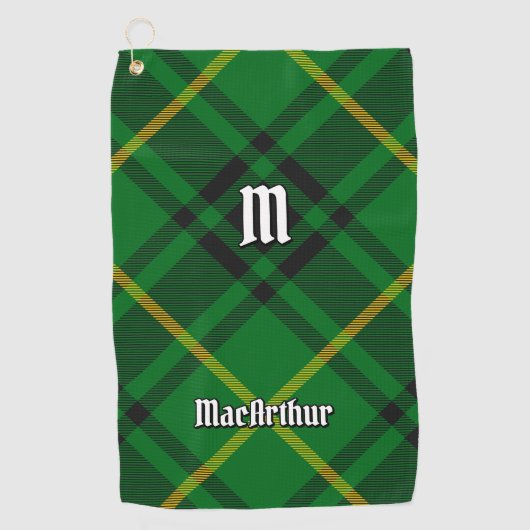 Serviette De Golf Clan MacArthur Tartan (Devant)