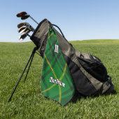 Serviette De Golf Clan MacArthur Tartan (Vert)