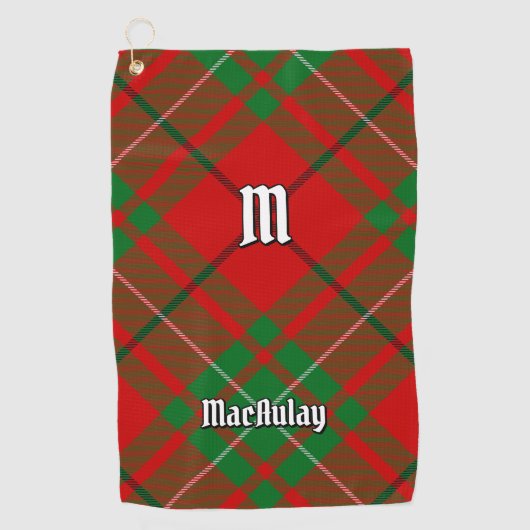 Serviette De Golf Clan MacAulay Tartan Golf Towel (Devant)