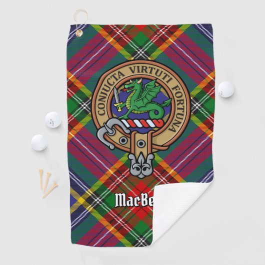 Serviette De Golf Clan MacBeth Crest Golf Towel (En situation)