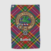 Serviette De Golf Clan MacBeth Crest Golf Towel (Devant)
