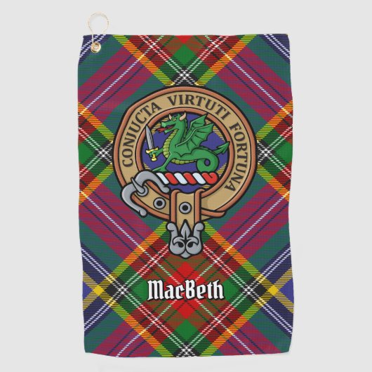 Serviette De Golf Clan MacBeth Crest Golf Towel (Devant)