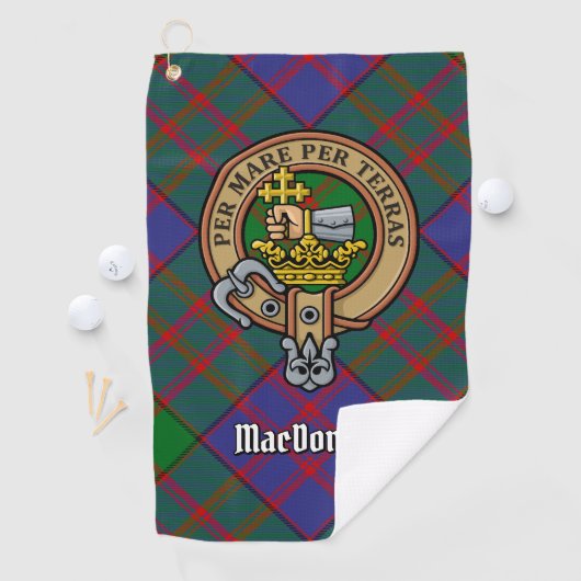 Serviette De Golf Clan MacDonald Crest Golf Towel (En situation)