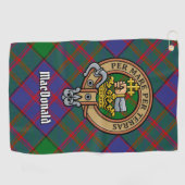 Serviette De Golf Clan MacDonald Crest Golf Towel (Horizontal)