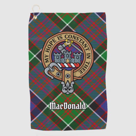 Serviette De Golf Clan MacDonald de Clanranald Crest Golf Towel (Devant)