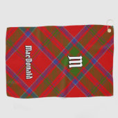 Serviette De Golf Clan MacDonald de Keppoch Tartan Golf Towel (Horizontal)