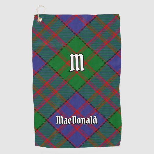 Serviette De Golf Clan MacDonald Tartan Golf Towel (Devant)