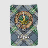 Serviette De Golf Clan MacDowall Crest sur Tartan (Devant)