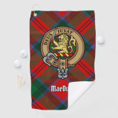 Serviette De Golf Clan MacDuff Crest sur Tartan (En situation)