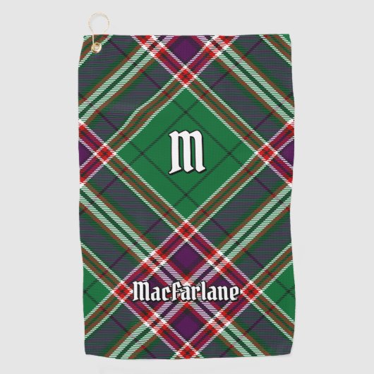 Serviette De Golf Clan MacFarlane Chasse moderne Tartan (Devant)