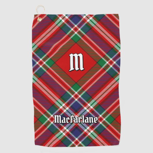 Serviette De Golf Clan MacFarlane Red Tartan (Devant)