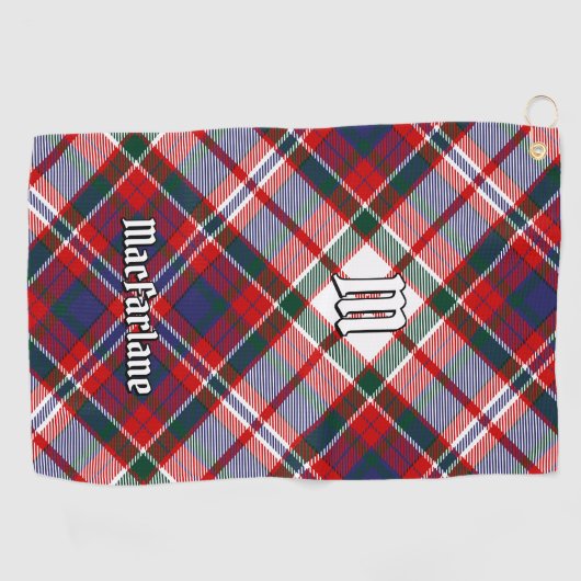 Serviette De Golf Clan MacFarlane robe Tartan (Horizontal)