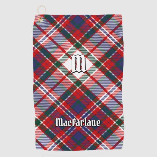 Serviette De Golf Clan MacFarlane robe Tartan (Devant)