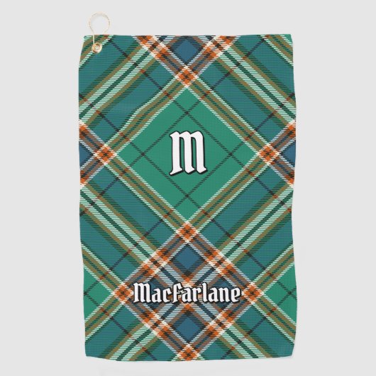 Serviette De Golf Clan MacFarlane Tartan de chasse antique (Devant)