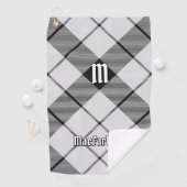 Serviette De Golf Clan MacFarlane Tartan noir et blanc (En situation)