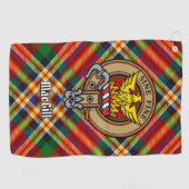 Serviette De Golf Clan MacGill Crest sur Tartan Golf Towel (Horizontal)