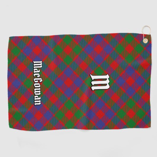 Serviette De Golf Clan MacGowan Tartan (Horizontal)