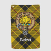 Serviette De Golf Clan MacLeod de Lewis Crest (Devant)