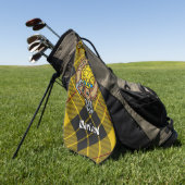 Serviette De Golf Clan MacLeod de Lewis Crest (Vert)