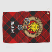 Serviette De Golf Clan MacLeod de Raasay Crest (Horizontal)