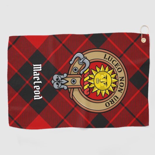 Serviette De Golf Clan MacLeod de Raasay Crest (Horizontal)