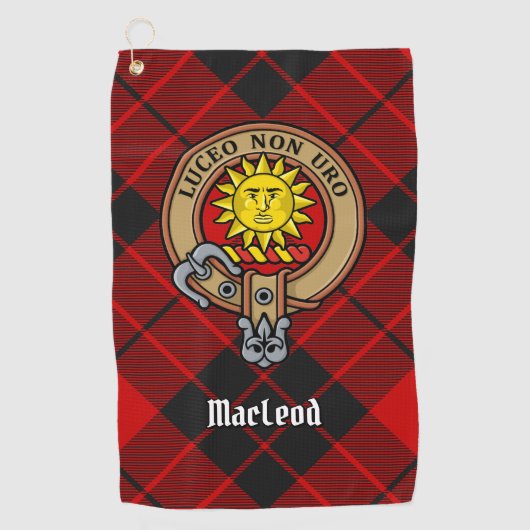 Serviette De Golf Clan MacLeod de Raasay Crest (Devant)