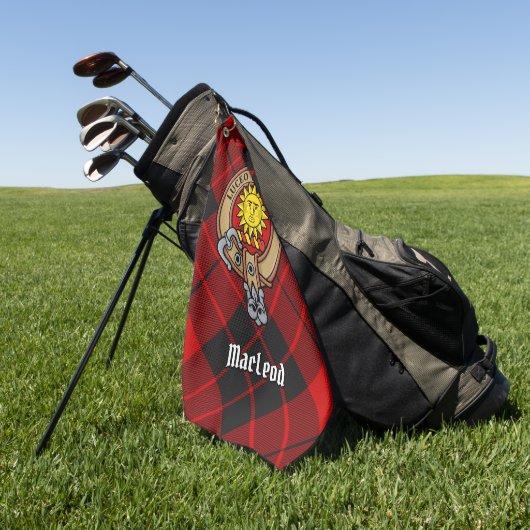 Serviette De Golf Clan MacLeod de Raasay Crest (Vert)