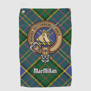 Serviette De Golf Clan MacMillan Crest sur la chasse Tartan