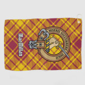 Serviette De Golf Clan MacMillan Crest sur le tatan de robe (Horizontal)