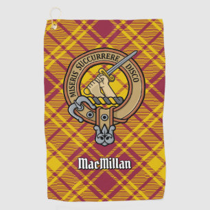 Serviette De Golf Clan MacMillan Crest sur le tatan de robe