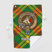 Serviette De Golf Clan MacMillan Crest sur Tartan (En situation)
