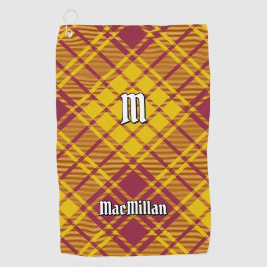 Serviette De Golf Clan MacMillan robe Tartan (Devant)