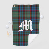 Serviette De Golf Clan MacNicol Chasse Tartan Plaid Monogramme (En situation)
