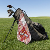 Serviette De Golf Clan MacPherson Robe Rouge Tartan Golf Serviette (Vert)