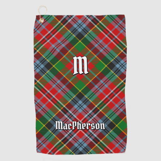 Serviette De Golf Clan MacPherson Tartan Golf Towel (Devant)