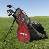 Serviette De Golf Clan MacQueen Tartan (Vert)
