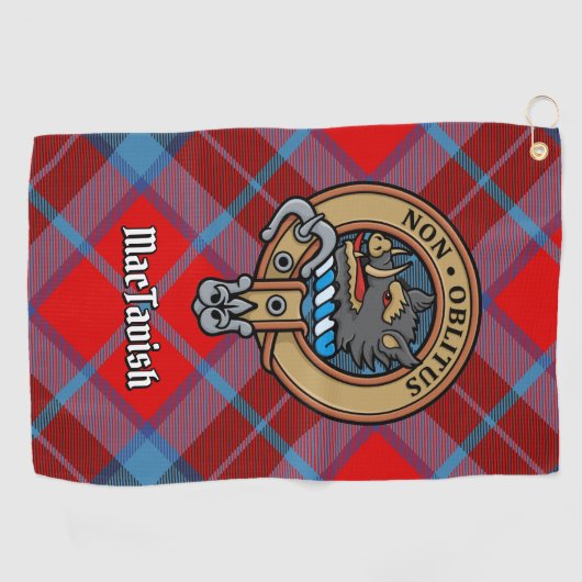 Serviette De Golf Clan MacTavish Crest (Horizontal)
