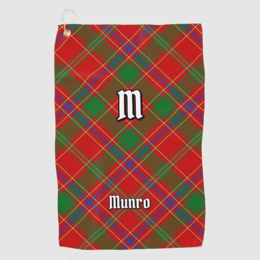 Serviette De Golf Clan Munro Tartan (Devant)