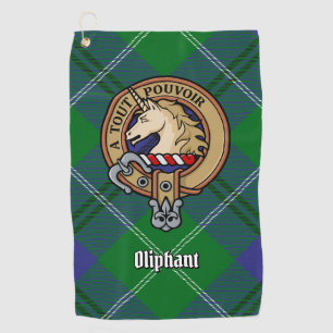 Serviette De Golf Clan Oliphant Crest sur Tartan Golf Towne
