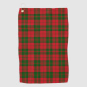 Serviette De Golf Clan Plaid Drummond Rouge Green Check Tartan (Devant)