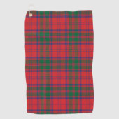 Serviette De Golf Clan Plaid Grant Rouge Bleu Vert Check Tartan (Devant)