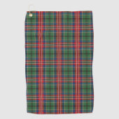 Serviette De Golf Clan Plaid MacCulloch Rouge Vert Bleu Tartan (Devant)