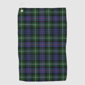 Serviette De Golf Clan Plaid MacKenzie Green Purple Check Tartan (Devant)