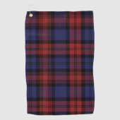 Serviette De Golf Clan Plaid MacLachlan violet noir Tartan chèque (Devant)