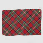 Serviette De Golf Clan rustique élégant Plaid Stewart Tartan (Horizontal)