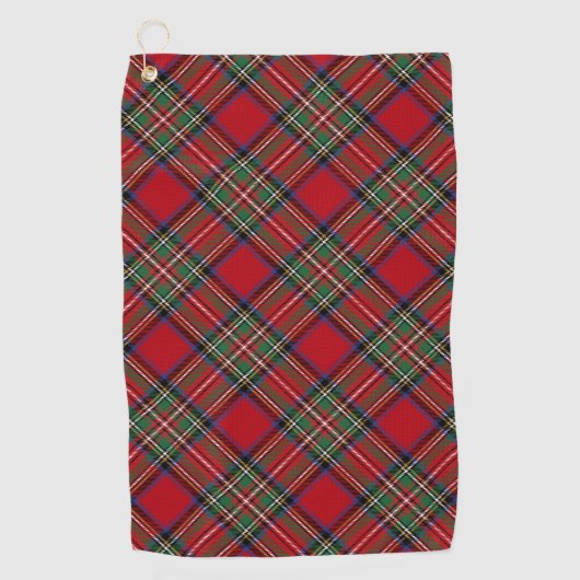 Serviette De Golf Clan rustique élégant Plaid Stewart Tartan (Devant)