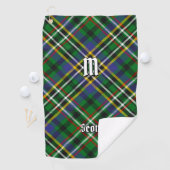 Serviette de golf Clan Scott Green Tartan (En situation)