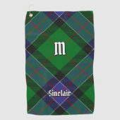 Serviette De Golf Clan Sinclair Chasse Tartan (Devant)