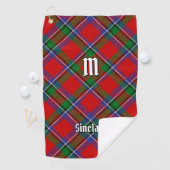 Serviette De Golf Clan Sinclair Tartan (En situation)